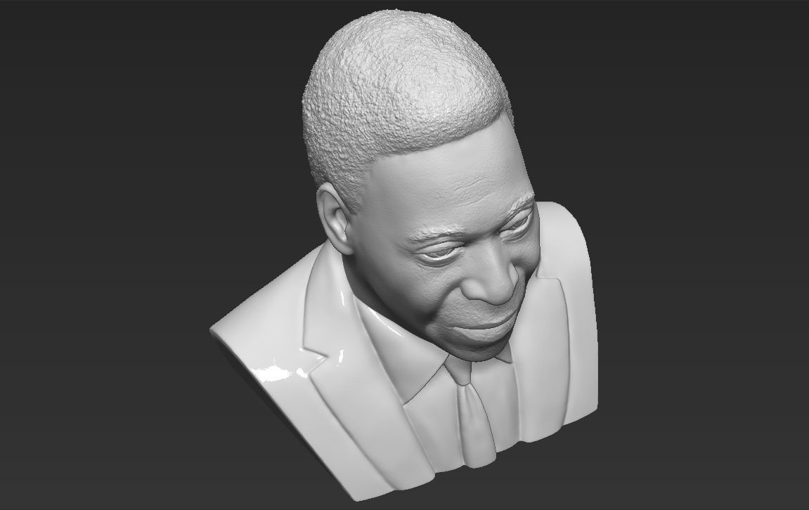 Pele bust 3D printing ready stl obj formats 3D print model_19