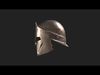 Greek helmet Low-poly 3D model_2