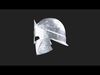 Greek helmet Low-poly 3D model_3