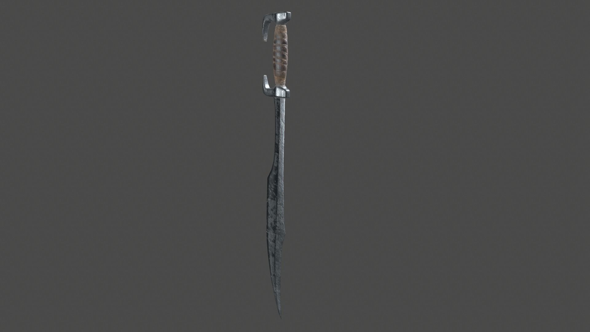 Spartan sword Low-poly 3D model_12