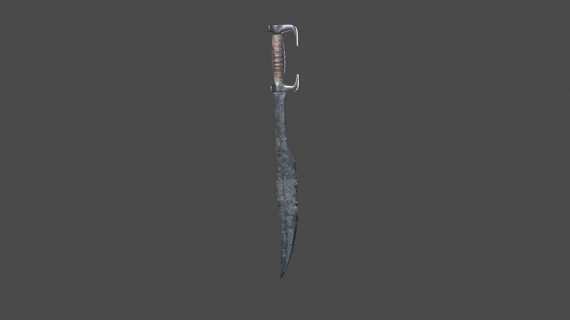 Spartan sword Low-poly 3D model_14