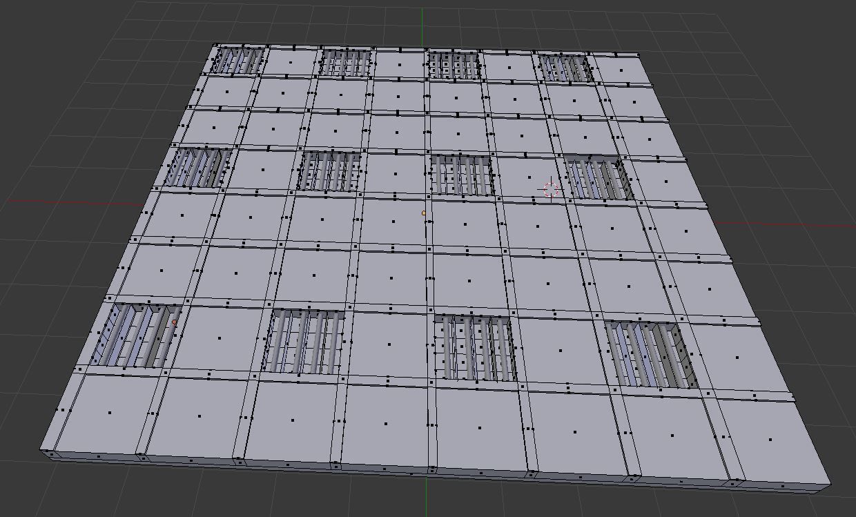 Office Ceiling model Free 3D model_1