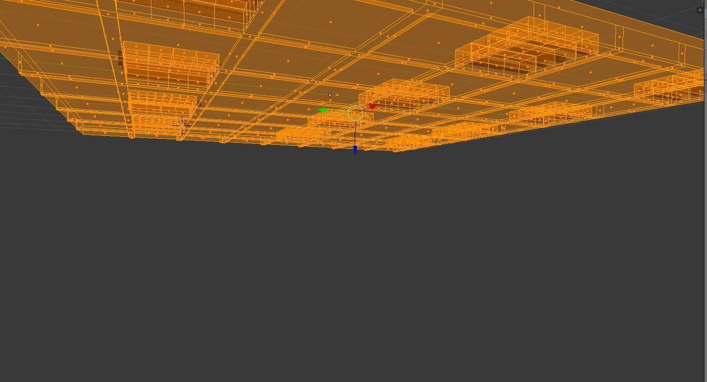 Office Ceiling model Free 3D model_8