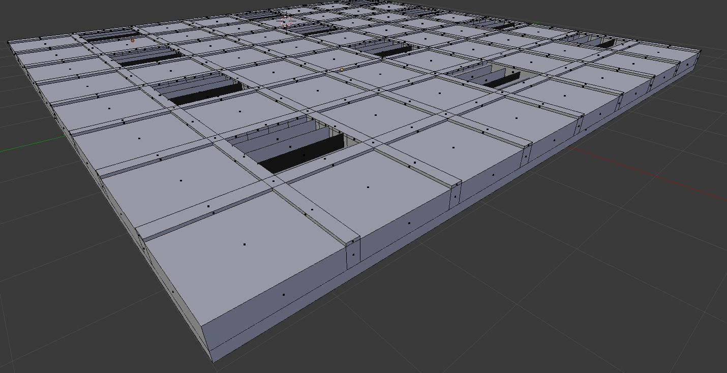 Office Ceiling model Free 3D model_3