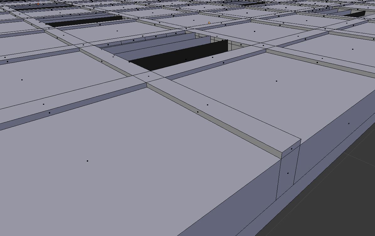 Office Ceiling model Free 3D model_4
