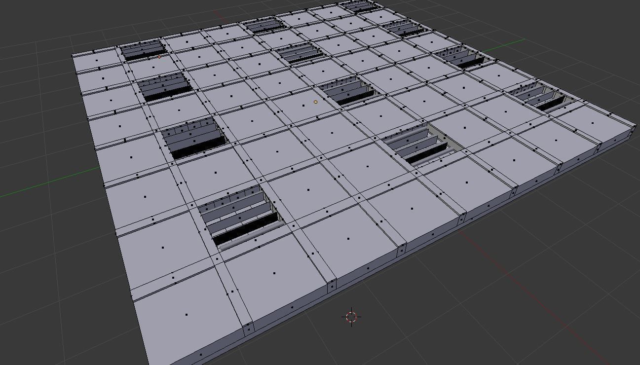 Office Ceiling model Free 3D model_6