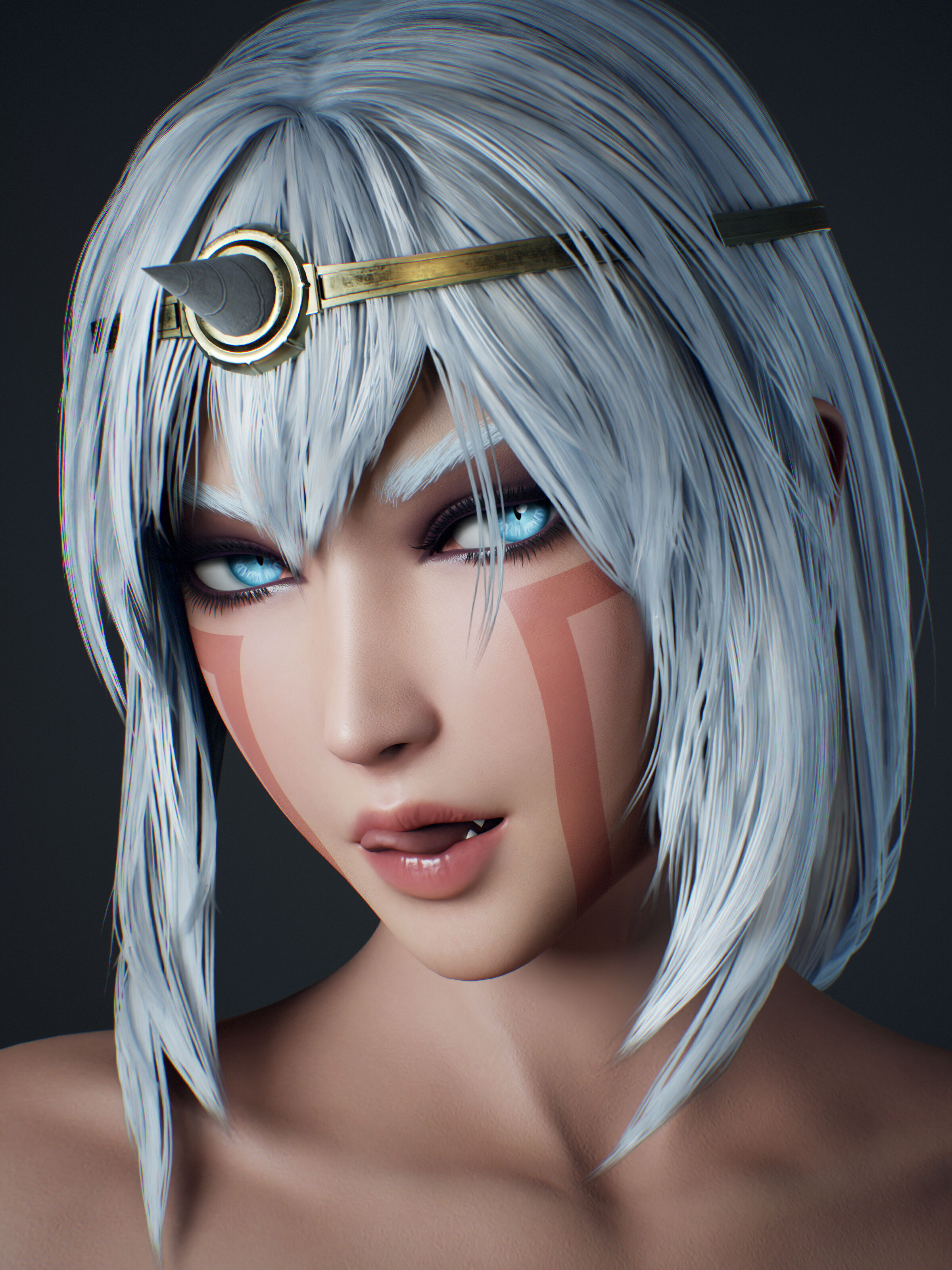 Ancient Tribal Goddess - Game Ready Low-poly 3D model_6