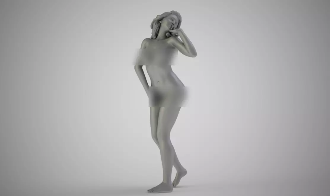 Jaunty Woman 3D print model_0