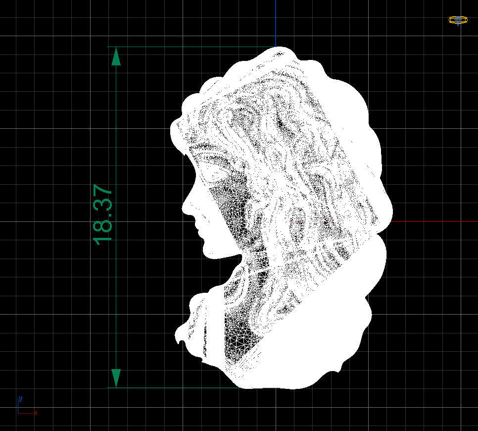 Cameo Brooche 001 3D print model_14