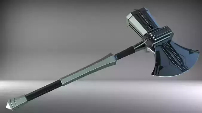 Stormbreaker Asgardian Handle from Road to AVENGERS ENDGAME Book 3D print model