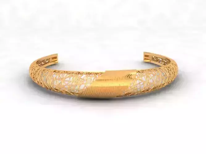 Llightweight golden bracelet V4 3D print model