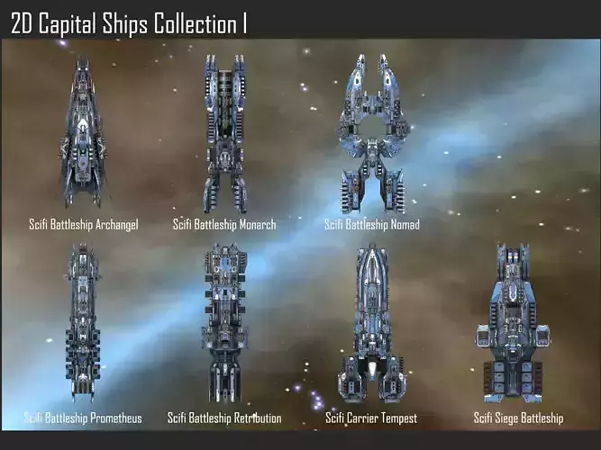 2D Capital Ships Collection I