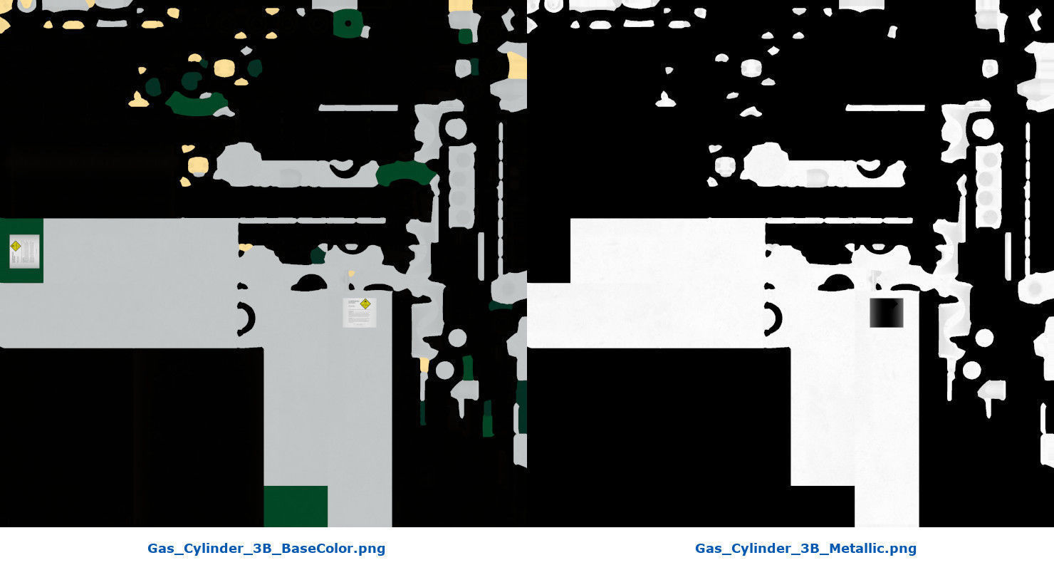 Gas Cylinder 3B Low-poly 3D model_10