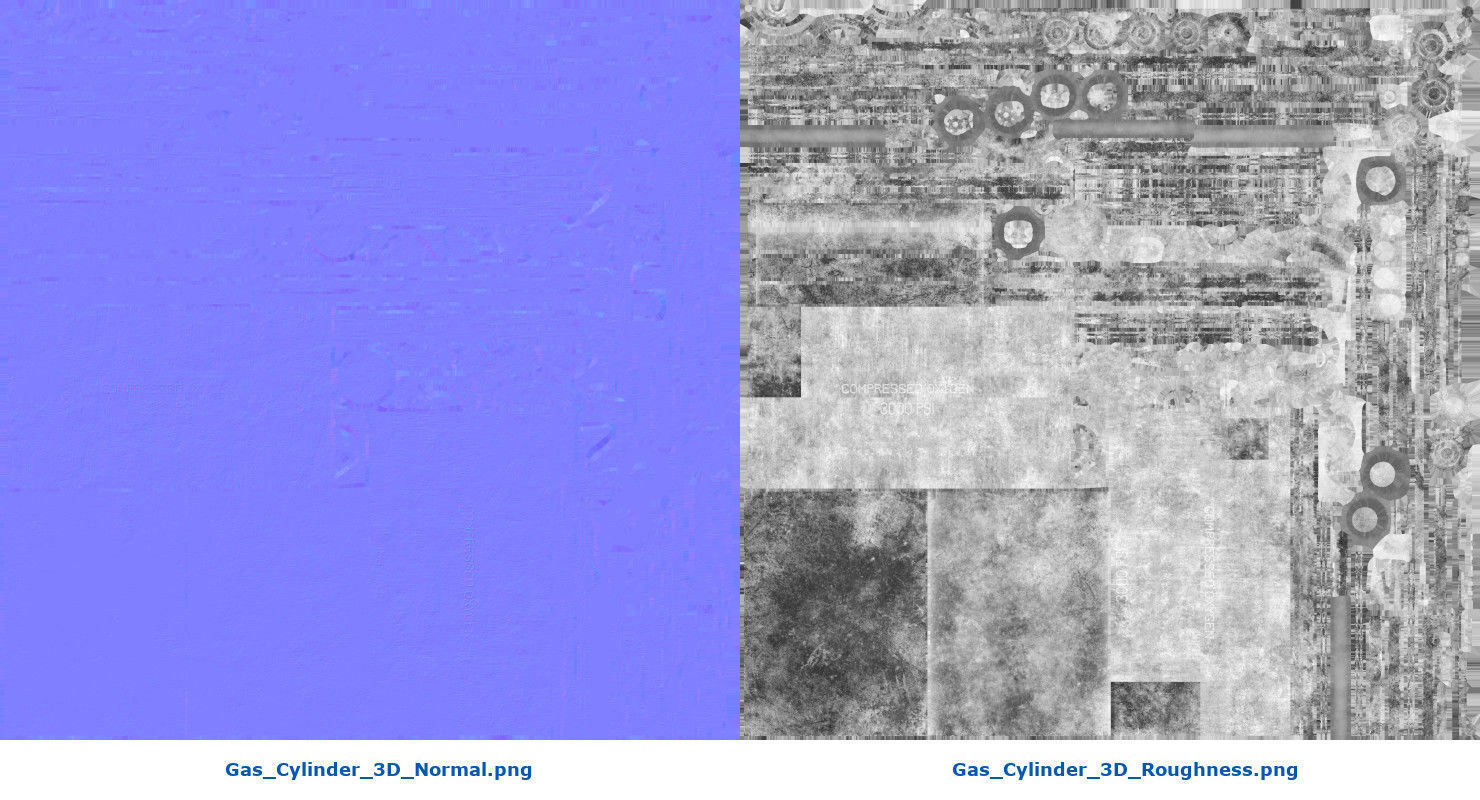 Gas Cylinder 3D Low-poly 3D model_11