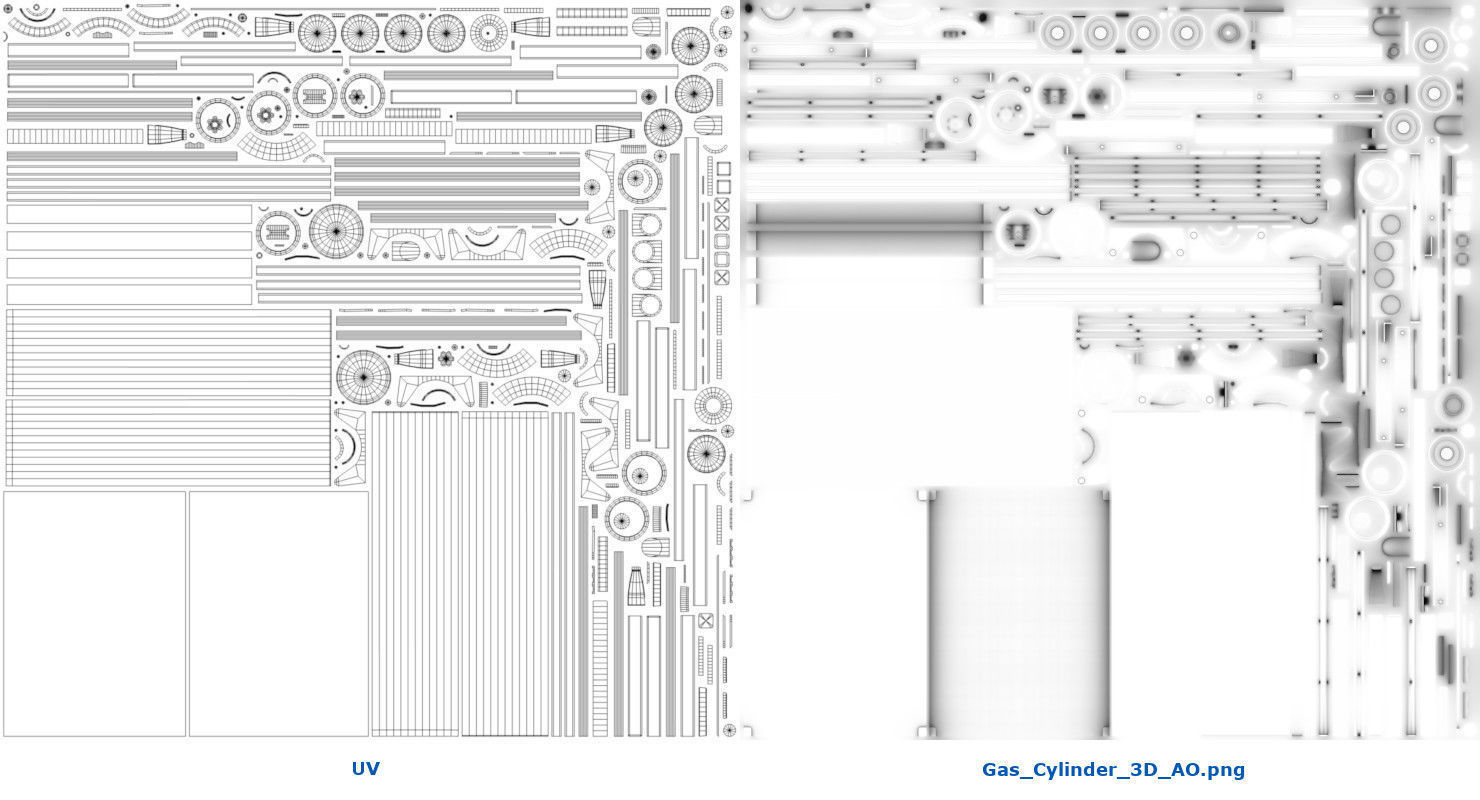 Gas Cylinder 3D Low-poly 3D model_9