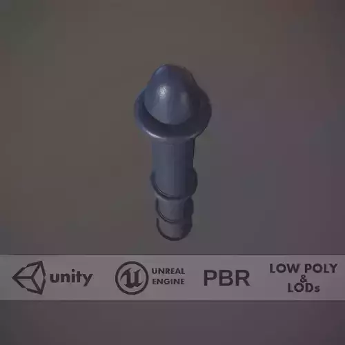 Barrier Bollard pack 5 Blue v2