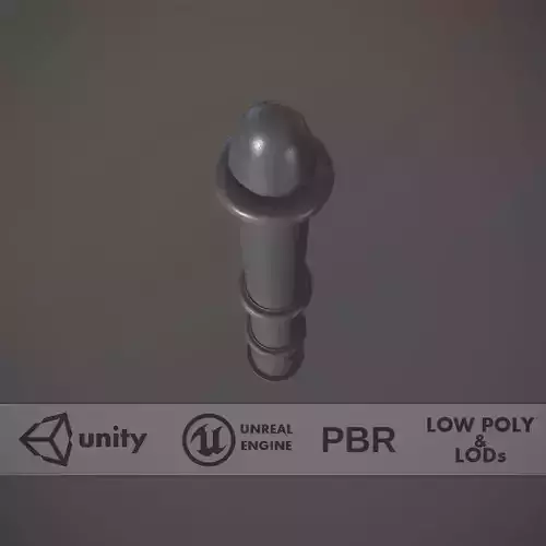 Barrier Bollard pack 5 Gray v1