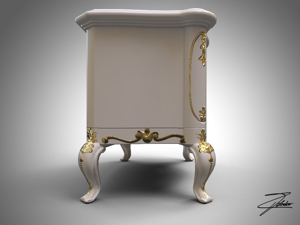 Drawer 14 VR ready Low-poly 3D model_4