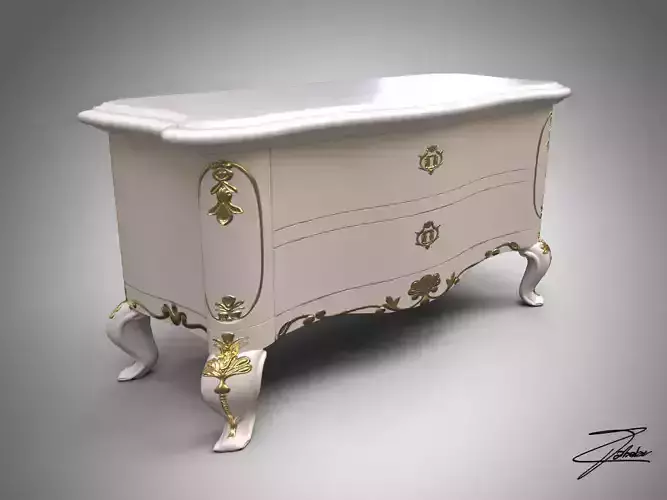 Drawer 14 VR ready Low-poly 3D model