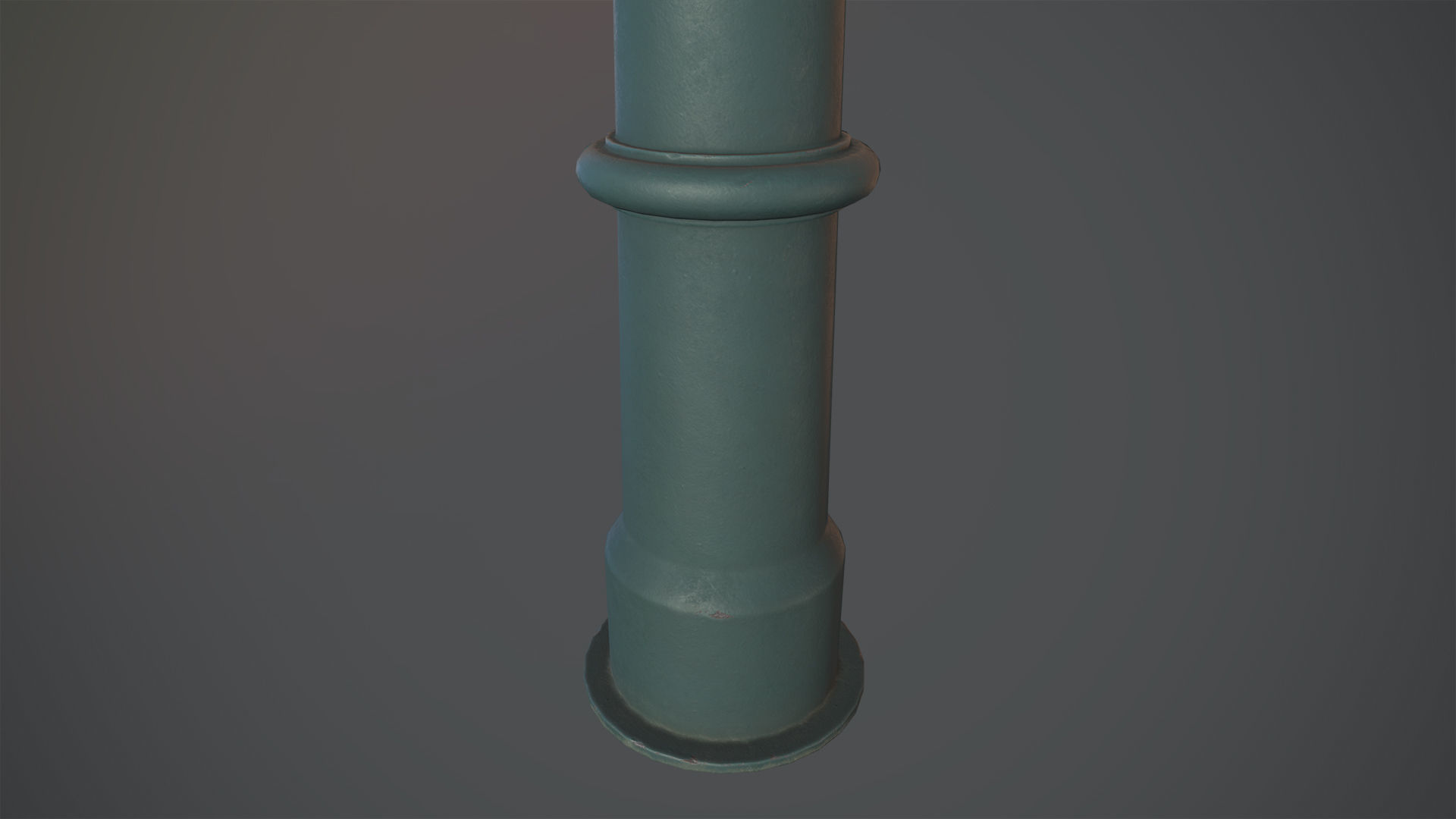 Barrier Bollard pack 5 Green v1 Low-poly 3D model_7