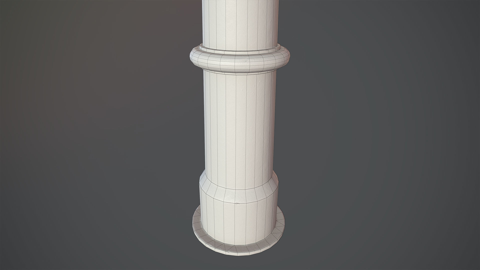 Barrier Bollard pack 5 Green v1 Low-poly 3D model_16