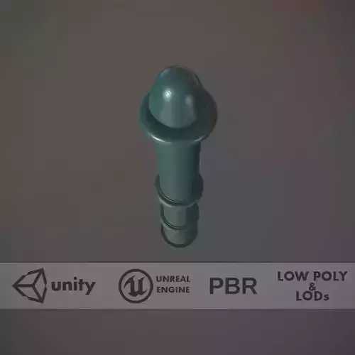 Barrier Bollard pack 5 Green v1