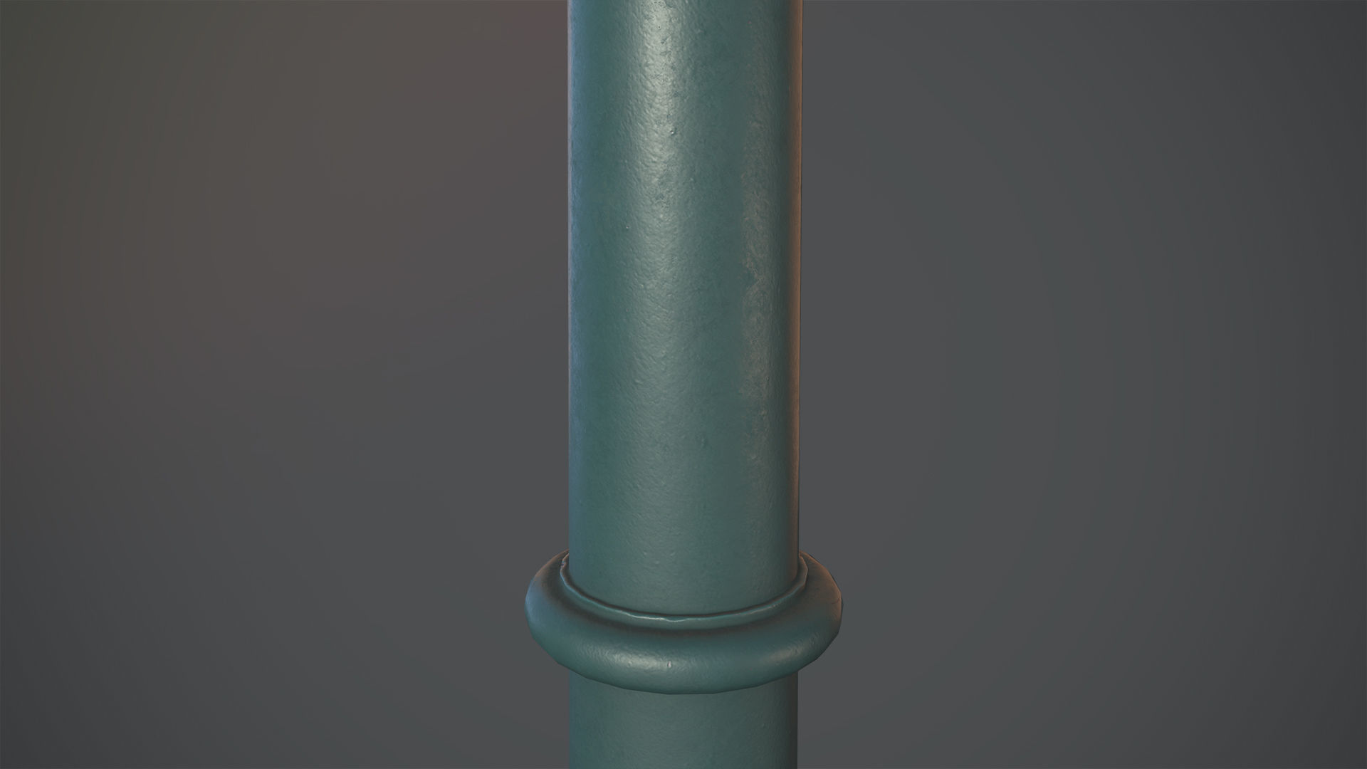 Barrier Bollard pack 5 Green v1 Low-poly 3D model_6