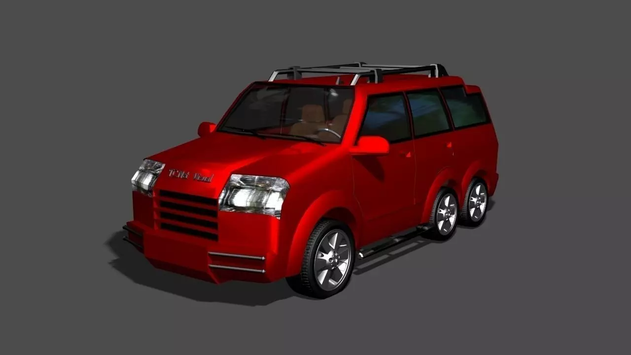 TC New Model Car Low-poly 3D model_0