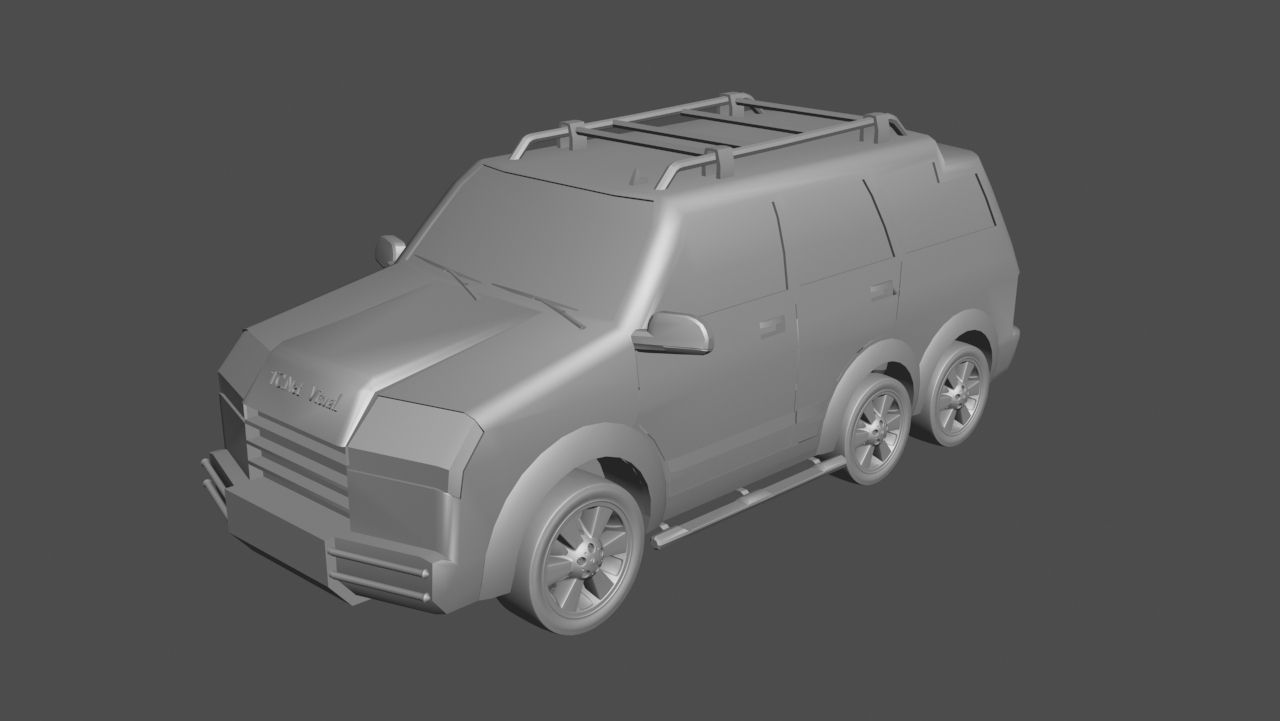 TC New Model Car Low-poly 3D model_6
