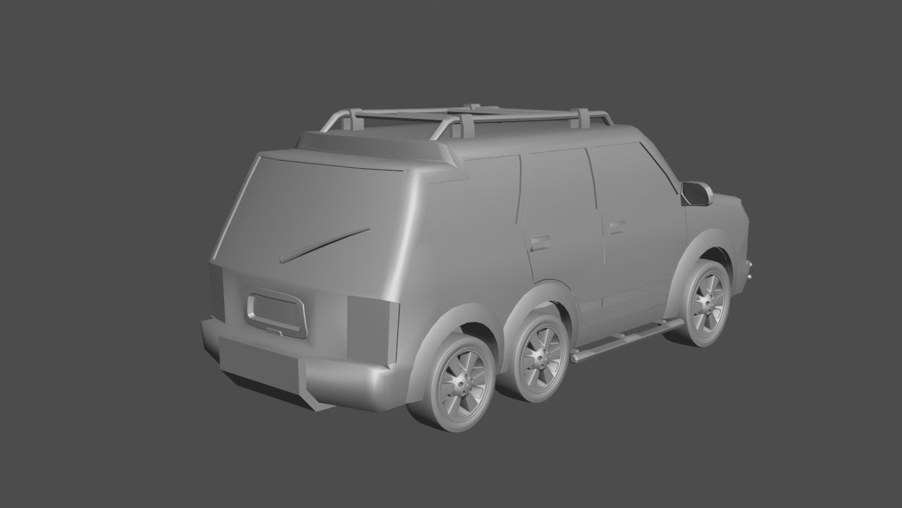 TC New Model Car Low-poly 3D model_7