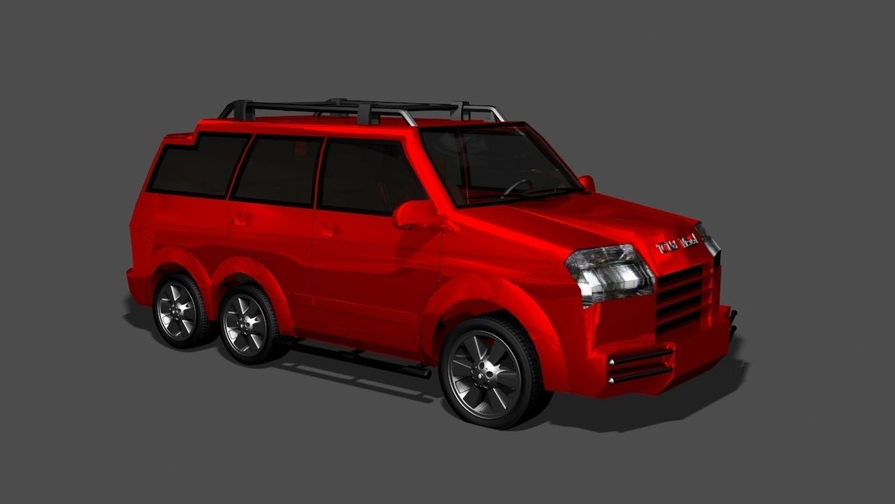 TC New Model Car Low-poly 3D model_4