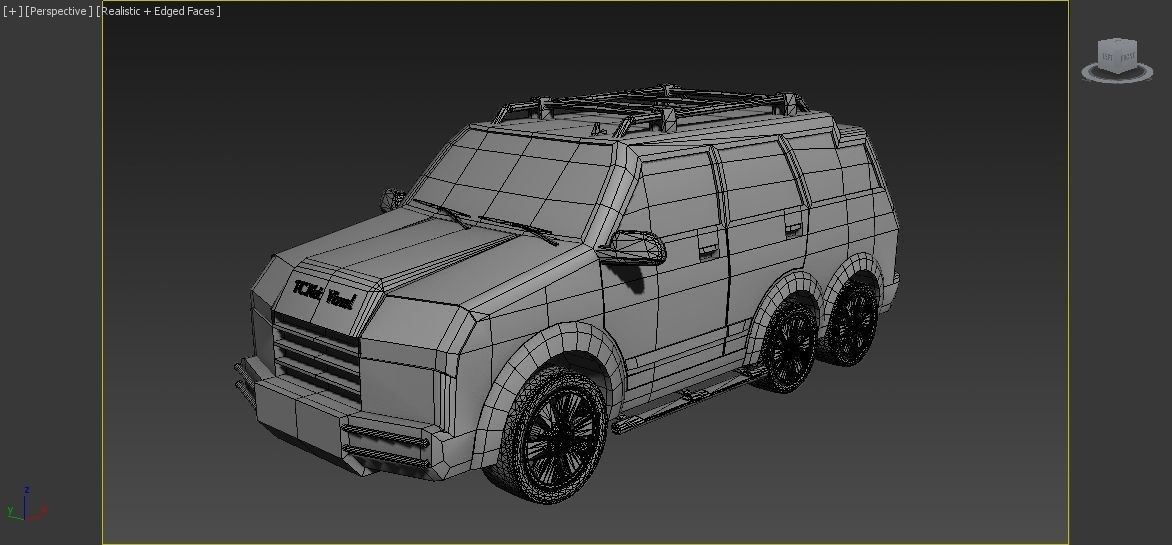 TC New Model Car Low-poly 3D model_8