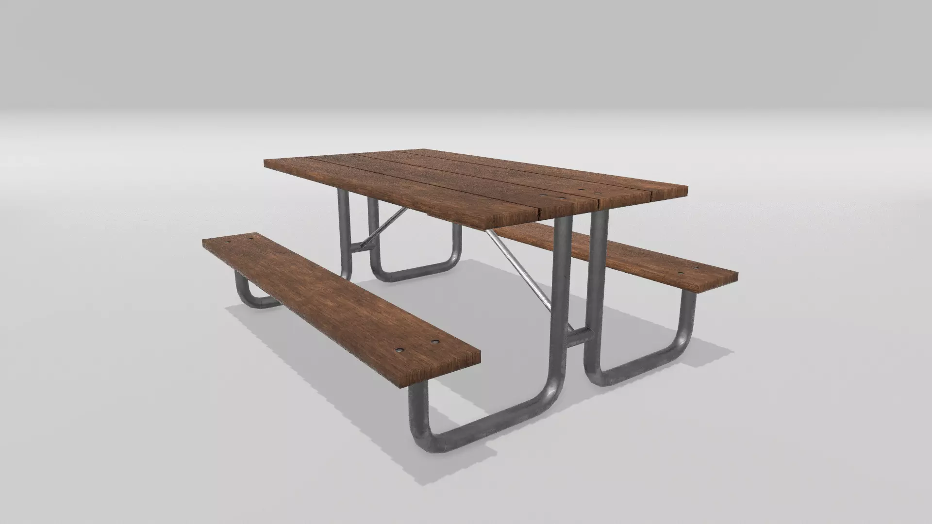 Picnic Table Free low-poly 3D model