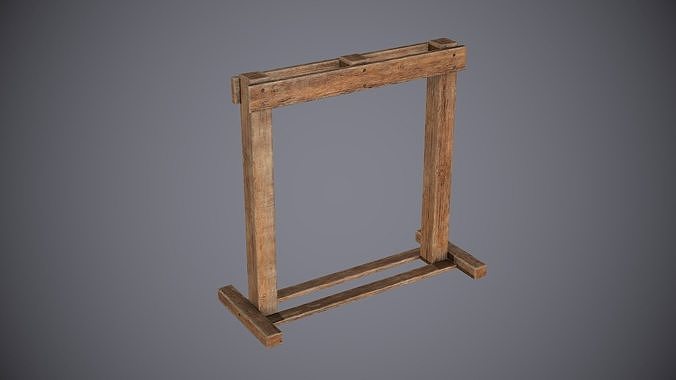 Medieval Rack 2 Low-poly 3D model
