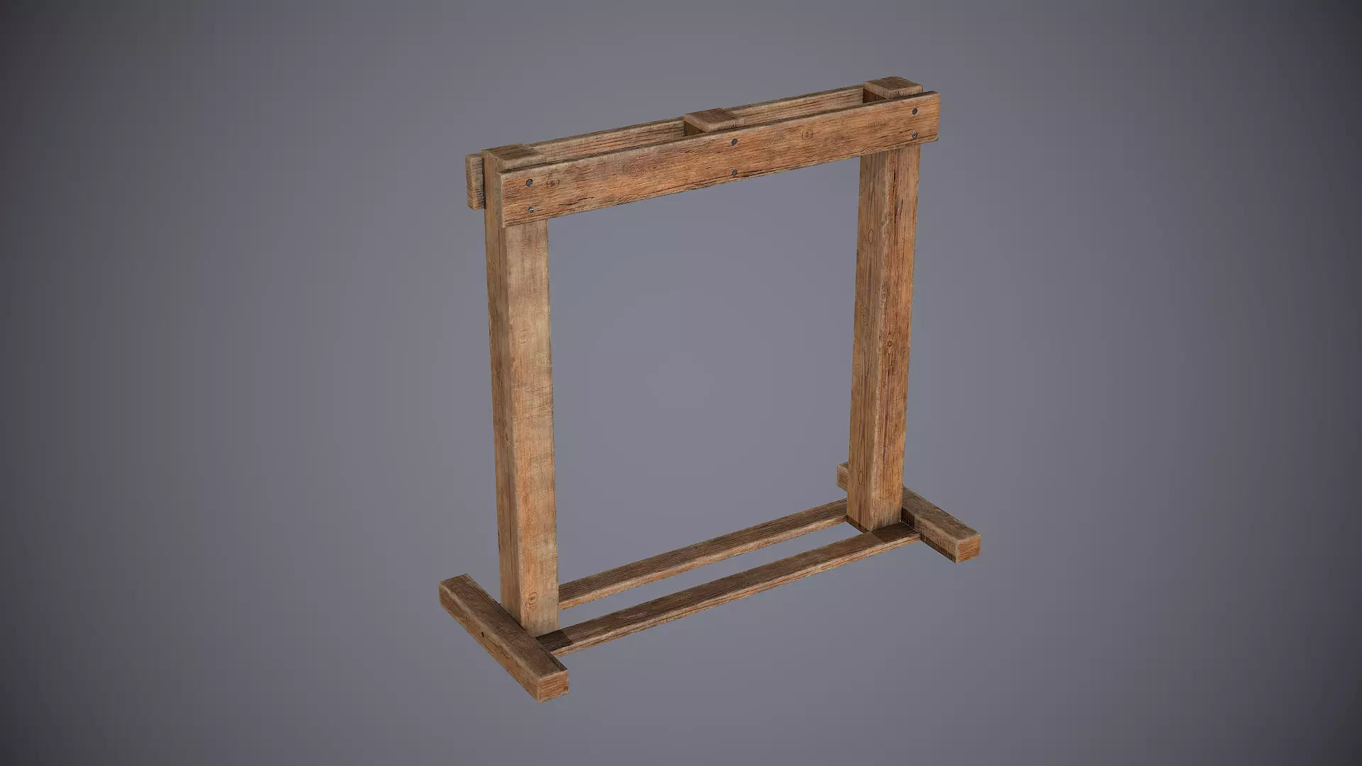 Medieval Rack 2 Low-poly 3D model