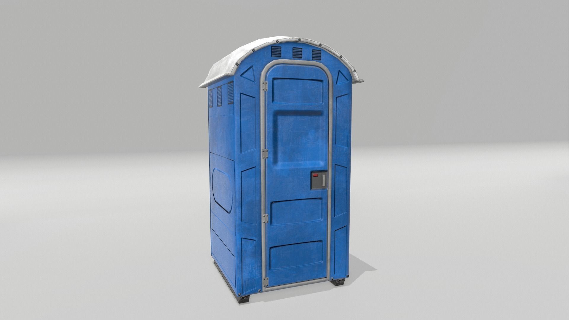 Port-a-Potty toilet Low-poly 3D model_7