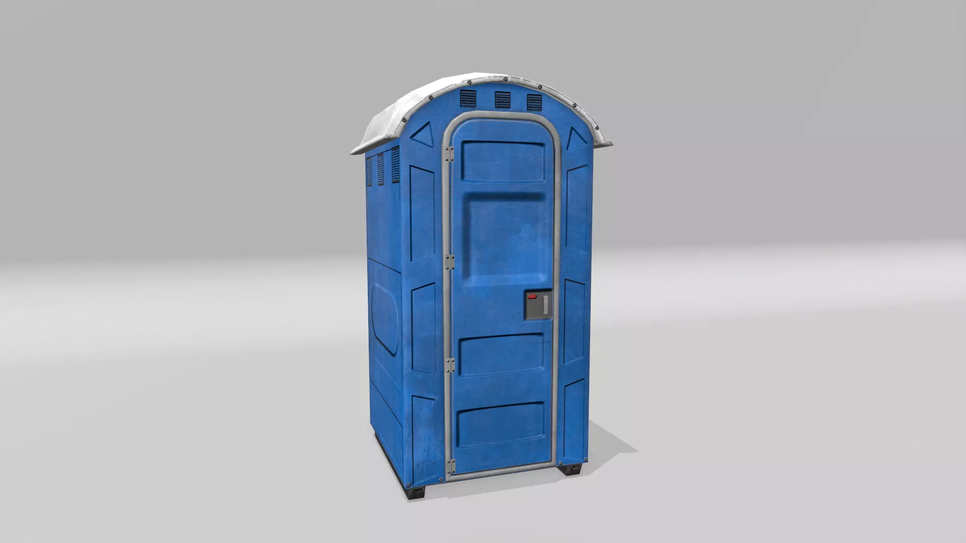 Port-a-Potty toilet Low-poly 3D model_0