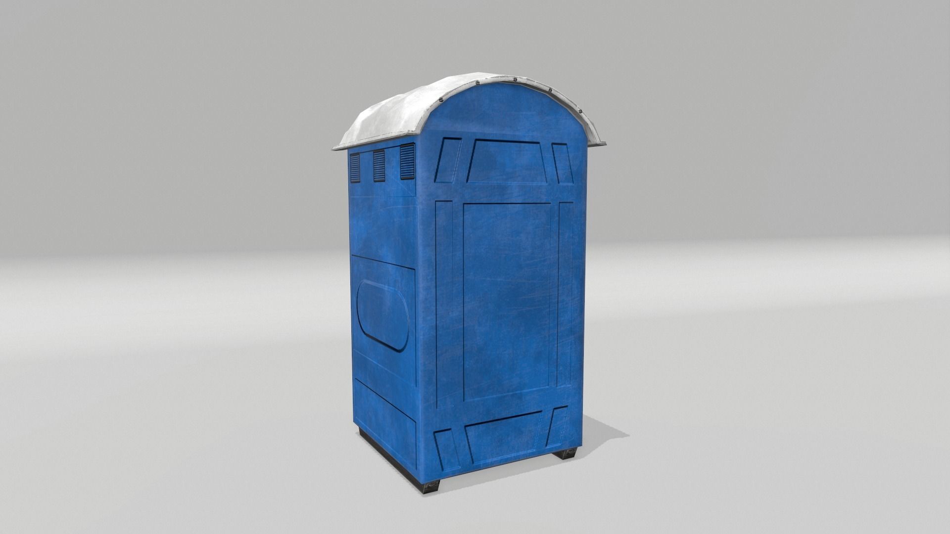 Port-a-Potty toilet Low-poly 3D model_2