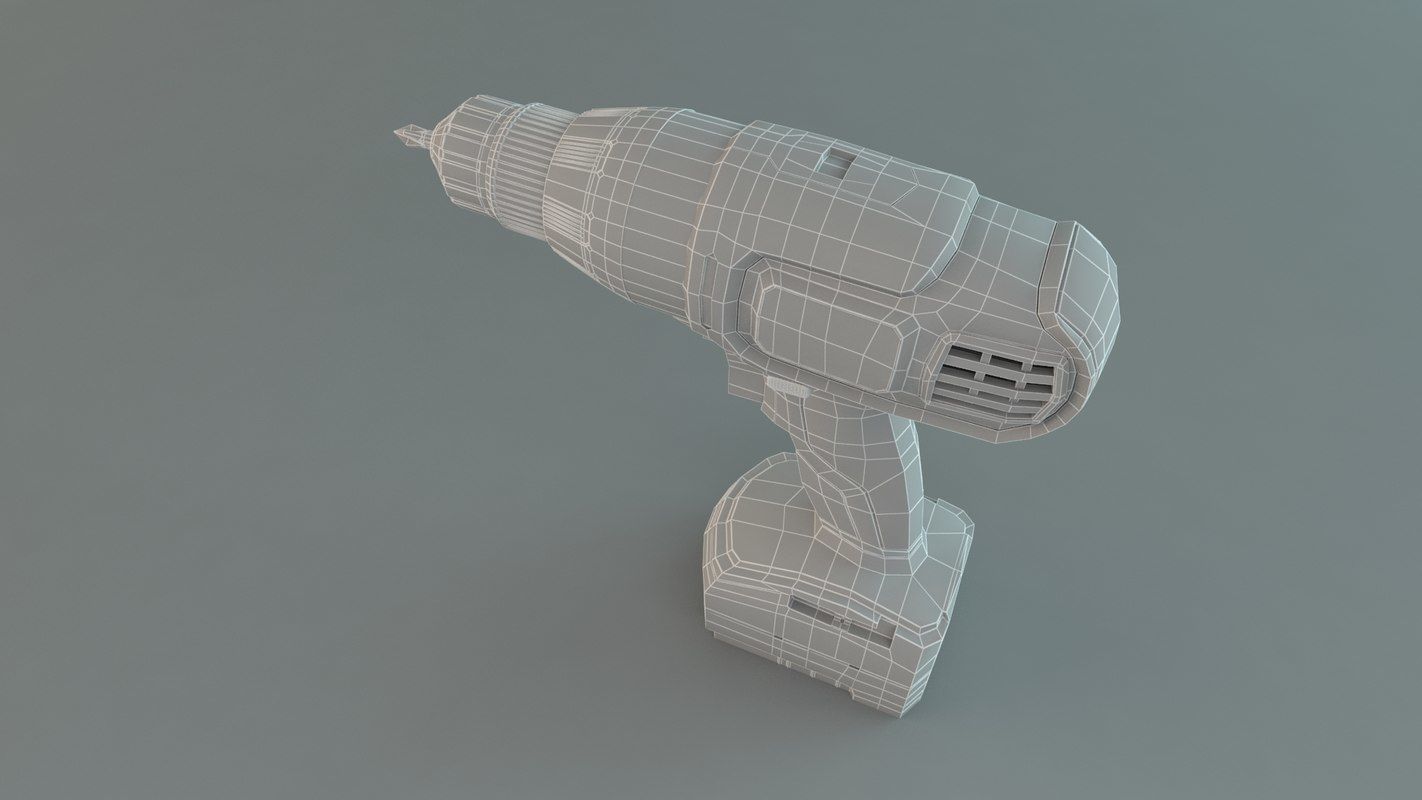 Cordless Drill Black and Decker 3D model_6
