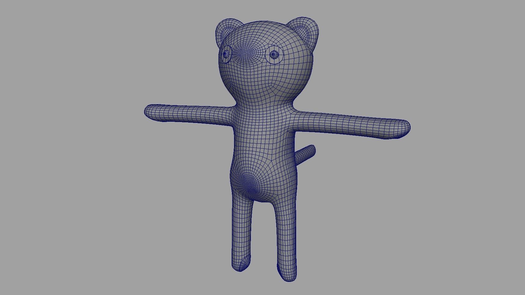 Character Bip Rig Low-poly 3D model_5