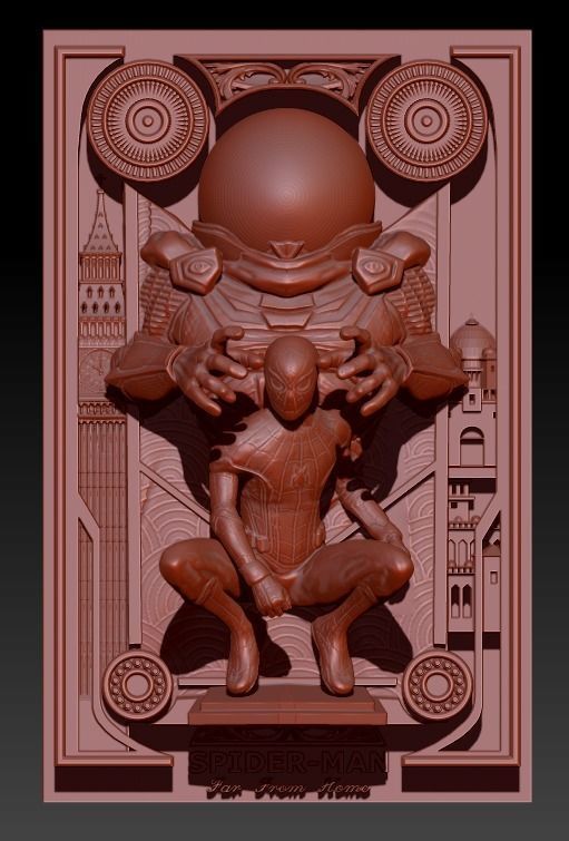 spiderman far feom home marvel 3D print model_4