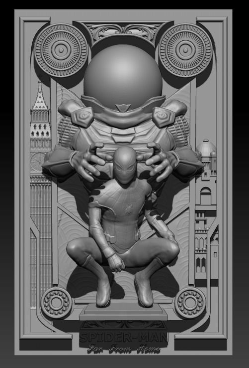 spiderman far feom home marvel 3D print model_1