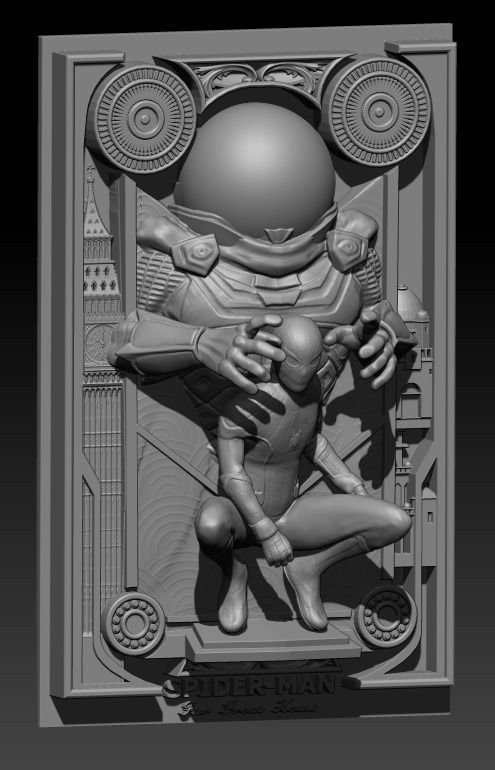 spiderman far feom home marvel 3D print model_2