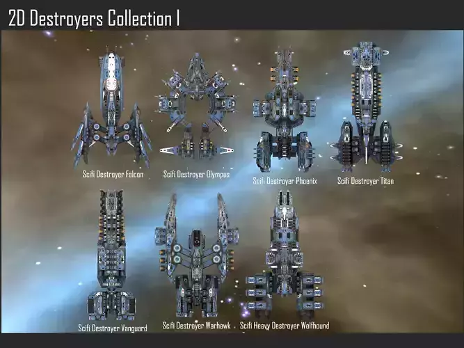 2D Destroyers Collection I