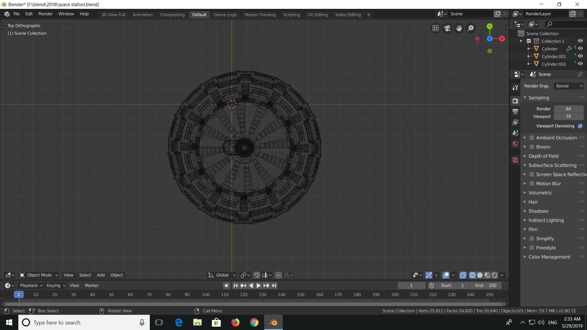 space station  3D model_10