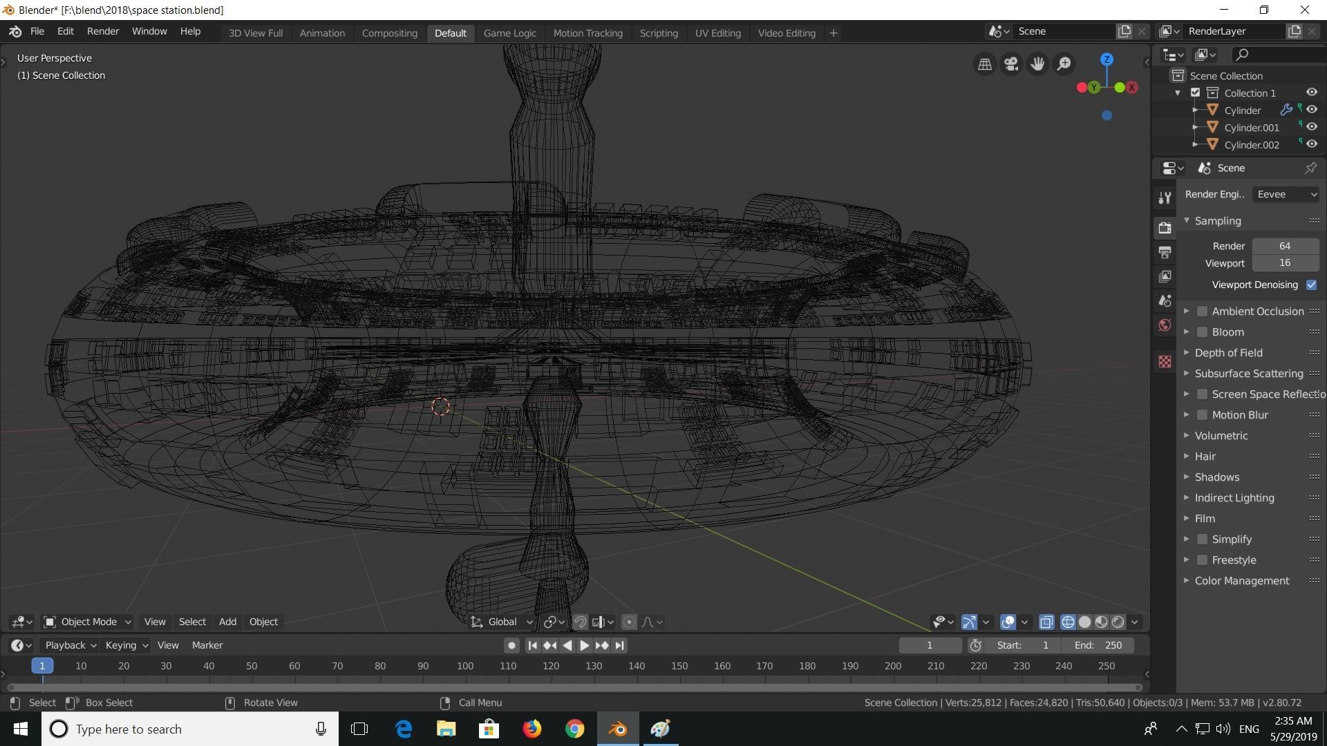 space station  3D model_14