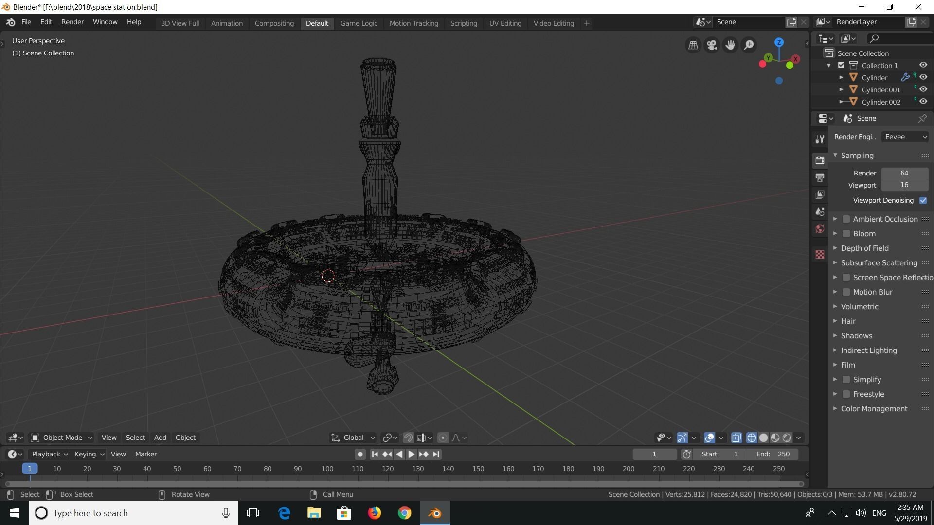 space station  3D model_13