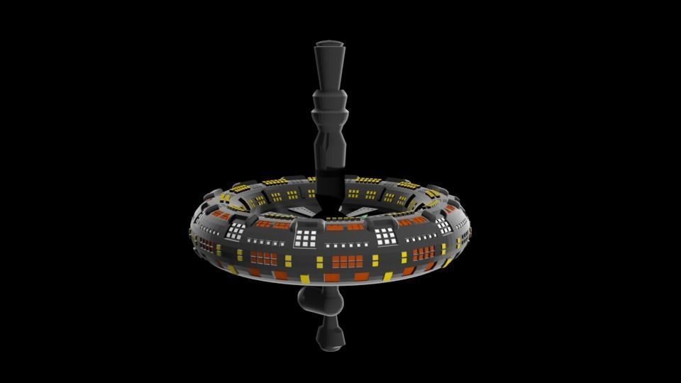 space station  3D model_2