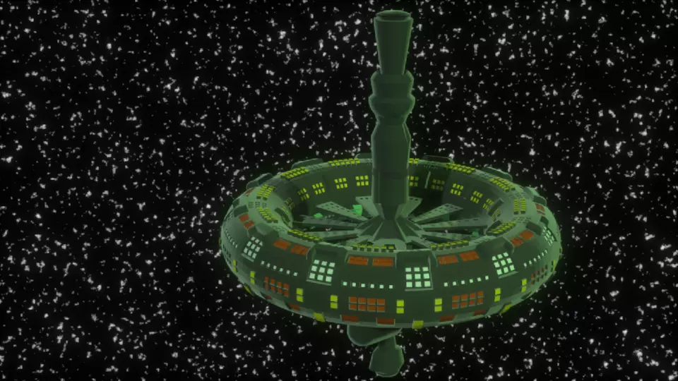 space station  3D model_0