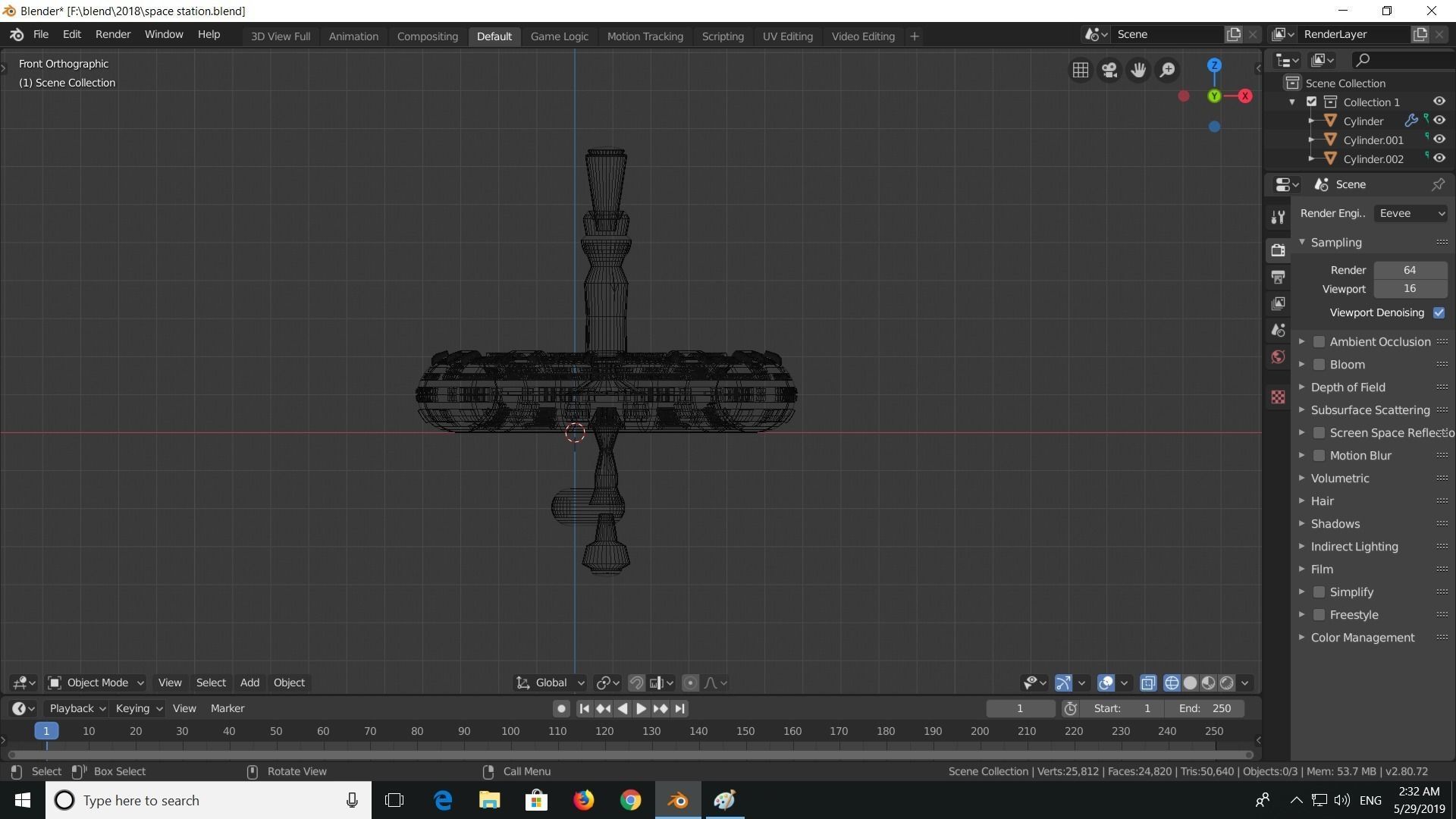 space station  3D model_8